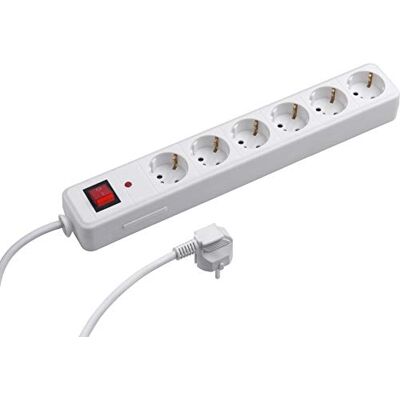 MEISTER Ciabatta 1,4 m bianca - Power Strip MEISTER Ciabatta 1,4 m bianca - Power Strip