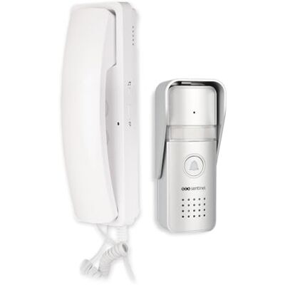 SCS Sentinel , PAF0009, citofono audio cablato, porta con filo di collegamento, 1 giradischi per strada esterna, 1 adattatore di alimentazione SCS Sentinel , PAF0009, citofono audio cablato, porta con filo di collegamento, 1 giradischi per strada esterna, 1 adattatore di alimentazione
