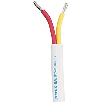 Ancor Safety Duplex Cable 8/2AWG (2X8MM²) White, Flat 50FT Ancor Safety Duplex Cable 8/2AWG (2X8MM²) White, Flat 50FT