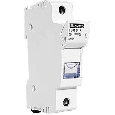 LOVATO Fusibile 10x38 1000V DC, IEC 60269, Montaggio con foro passante LOVATO Fusibile 10x38 1000V DC, IEC 60269, Montaggio con foro passante