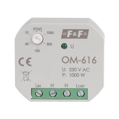 Limitatore di potenza F&F OM-616 - Montaggio a parete Edificio pubblico Limitatore di potenza F&F OM-616 - Montaggio a parete Edificio pubblico