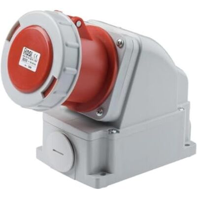 ROSI Presa industriale da parete, 380V 400V 415V, 4 poli 3P+T, 63A, IP67 1001268 ROSI Presa industriale da parete, 380V 400V 415V, 4 poli 3P+T, 63A, IP67 1001268