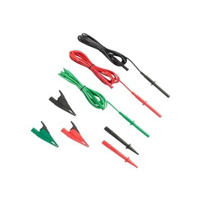 Fluke Set di 3 lead di prova con clip di alligatore, 5000 V DC, corrente 20 A, lunghezza cavo 103-25/128 Fluke Set di 3 lead di prova con clip di alligatore, 5000 V DC, corrente 20 A, lunghezza cavo 103-25/128