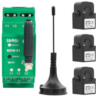 Monitor energetico WiFi Zamel MEW-01/ANT - 3F+N, Antenna Esterna Monitor energetico WiFi Zamel MEW-01/ANT - 3F+N, Antenna Esterna
