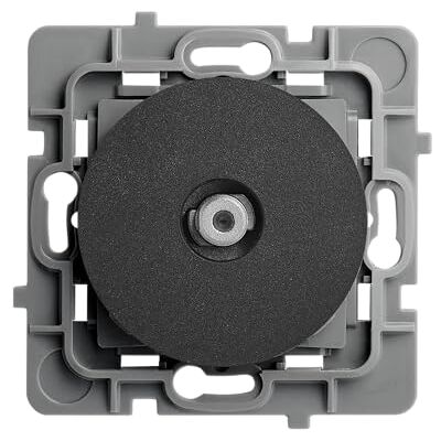 DEBFLEX Casual Evo Presa tipo F 2400 MHz Presa coassiale per connessione antenna o parabola ABS Installazione a incasso Nero 74 x 74 x 36 mm DEBFLEX Casual Evo Presa tipo F 2400 MHz Presa coassiale per connessione antenna o parabola ABS Installazione a incasso Nero 74 x 74 x 36 mm