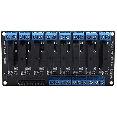 Walfront 5V Modulo Relè a Stato Solido, 8 Canali con Trigger di Alto Livello 2A con Fusibile Resistivo Walfront 5V Modulo Relè a Stato Solido, 8 Canali con Trigger di Alto Livello 2A con Fusibile Resistivo