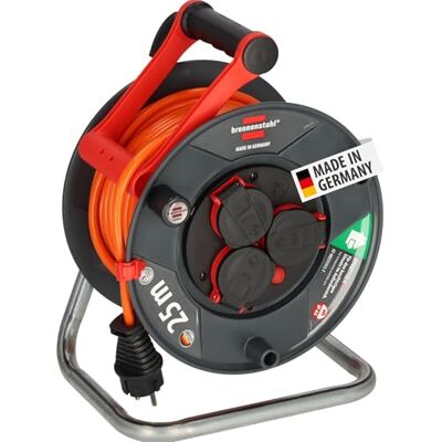 Brennenstuhl Garant V2 IP44 - Rullo cavo 25m, Esterno, Arancione Brennenstuhl Garant V2 IP44 - Rullo cavo 25m, Esterno, Arancione