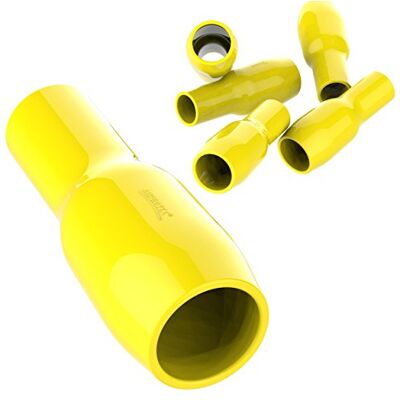 AUPROTEC 100x Cappucci Isolanti per Connettori 4 mm² 6 mm² giallo Camicetta isolante V04 Guaina in PVC per Capicorda nudi di Potenza ad Occhiello Forchetta Puntale Spina ecc. per Cavi Fili Elettrici AUPROTEC 100x Cappucci Isolanti per Connettori 4 mm² 6 mm² giallo Camicetta isolante V04 Guaina in PVC per Capicorda nudi di Potenza ad Occhiello Forchetta Puntale Spina ecc. per Cavi Fili Elettrici