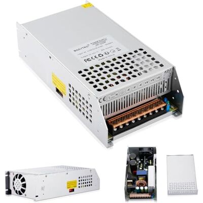 BOSYTRO Trasformatore DC 48V 25A 1200W, alimentatore di rete con interruttore, AC 110 V/220 V (PSU SMPS) 48 Volt, trasformatore industriale, adattatore industriale a LED, lampada a semiconduttore BOSYTRO Trasformatore DC 48V 25A 1200W, alimentatore di rete con interruttore, AC 110 V/220 V (PSU SMPS) 48 Volt, trasformatore industriale, adattatore industriale a LED, lampada a semiconduttore