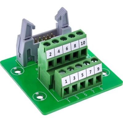 InLine IDC Adattatore per cavo piatto, 10 presa a terminale a 5 poli, soluzione compatta con morsetti a vite, ideale per Smart Home & DIY InLine IDC Adattatore per cavo piatto, 10 presa a terminale a 5 poli, soluzione compatta con morsetti a vite, ideale per Smart Home & DIY
