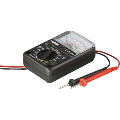 VEMER VE 381 – Tester Elettricista Analogico Tascabile per Tensione AC/DC, Corrente Continua, Resistenza e Batterie, Multimetro Portatile con Puntali, Fusibile e Batteria Inclusi, Nero VEMER VE 381 – Tester Elettricista Analogico Tascabile per Tensione AC/DC, Corrente Continua, Resistenza e Batterie, Multimetro Portatile con Puntali, Fusibile e Batteria Inclusi, Nero