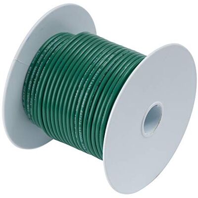 Ancor TINNED Copper Wire 6AWG (13MM²) Green 50FT Ancor TINNED Copper Wire 6AWG (13MM²) Green 50FT