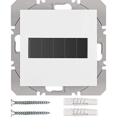 Hager Pulsador de superficie KNX radio quicklink solar simple, berker.Net Emisores KNX radio de , para series berker S.1/ B.3/ B.7 de , blanco polar, brillo Hager Pulsador de superficie KNX radio quicklink solar simple, berker.Net Emisores KNX radio de , para series berker S.1/ B.3/ B.7 de , blanco polar, brillo