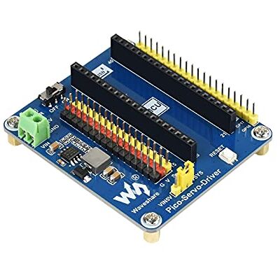 Waveshare 16 Canali 16 Bit PWM Servo Driver per Raspberry Pi Pico, Servoazionamento Modulo, Interfaccia Servo Standard Supporta SG90 ecc. Ideale per Controllo di Braccio Robotico o Hexapod Walker Waveshare 16 Canali 16 Bit PWM Servo Driver per Raspberry Pi Pico, Servoazionamento Modulo, Interfaccia Servo Standard Supporta SG90 ecc. Ideale per Controllo di Braccio Robotico o Hexapod Walker