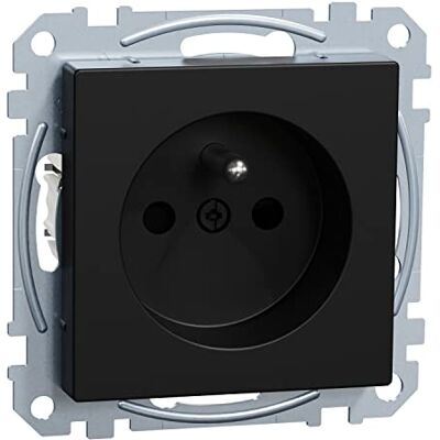 Prese di corrente con protezione tattile nera Merten - Power Outlet Prese di corrente con protezione tattile nera Merten - Power Outlet