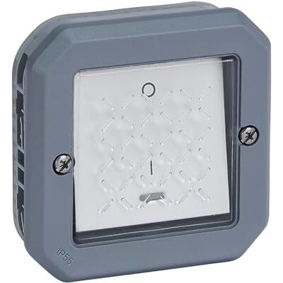 Interruttore Legrand 16A 250V - IP55 - Grigio Interruttore Legrand 16A 250V - IP55 - Grigio