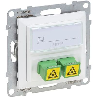 Legrand SEANO SC/APC Monomode Glasfaser Steckdose - Fiber Optic Socket Legrand SEANO SC/APC Monomode Glasfaser Steckdose - Fiber Optic Socket