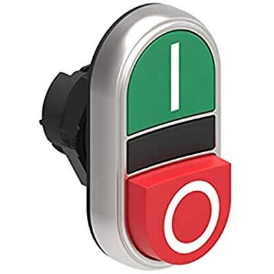Lovato Doppio pulsante Platinum con 1 pulsante in uscita e 1 filo con simbolo I 0, 2,9 x 2,9 x 18 cm, colore: verde/rosso (Referenza: LPCB7223) Lovato Doppio pulsante Platinum con 1 pulsante in uscita e 1 filo con simbolo I 0, 2,9 x 2,9 x 18 cm, colore: verde/rosso (Referenza: LPCB7223)