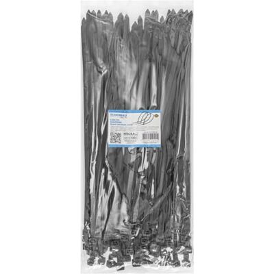 DONAU TECH Fascette stringicavo autobloccanti/Elettricista/400 x 8,8 mm/100 pezzi/Resistente a UV/Resistente allatemperature/Resistenza alla rottura/Nere/Giardinaggio/Interno ed Esterno DONAU TECH Fascette stringicavo autobloccanti/Elettricista/400 x 8,8 mm/100 pezzi/Resistente a UV/Resistente allatemperature/Resistenza alla rottura/Nere/Giardinaggio/Interno ed Esterno