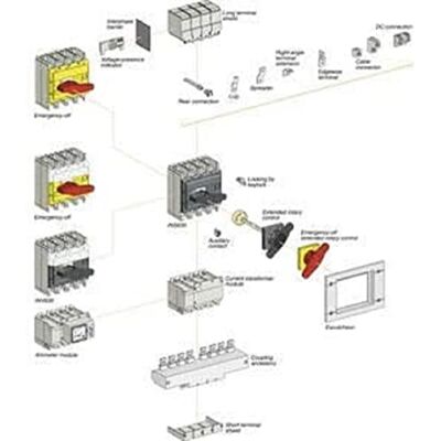 Schneider KIT TAPA AMAR+MAN ROJA INS320/630 3/4P Schneider KIT TAPA AMAR+MAN ROJA INS320/630 3/4P