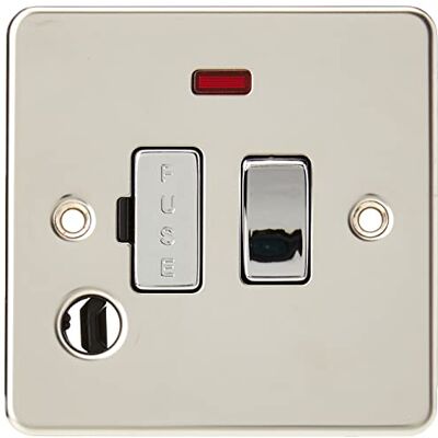 Knightsbridge FPAV6300FPAVC Interruttore a piastra piatta con uscita flessibile e neon – cromo lucido, 13 A Knightsbridge FPAV6300FPAVC Interruttore a piastra piatta con uscita flessibile e neon – cromo lucido, 13 A