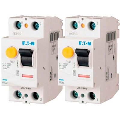 Eaton 264280 PFGM-40/2/003 Interruttore diverso Bianco Controller nero 2 poli / 40 A / 30 MA Tipo AC Collegamento a vite 2 interruttori Eaton 264280 PFGM-40/2/003 Interruttore diverso Bianco Controller nero 2 poli / 40 A / 30 MA Tipo AC Collegamento a vite 2 interruttori