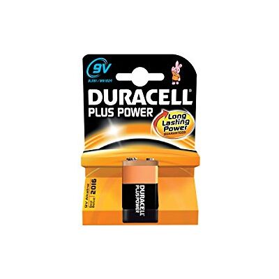 Duracell Confezione da 3 blister da 1 batteria Plus Power MN1604 9 V Duracell Confezione da 3 blister da 1 batteria Plus Power MN1604 9 V