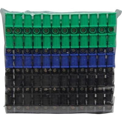 Kopp 345100043 - Morsettiera a 12 poli, 2,5 mm² - Nero, Blu, Verde Kopp 345100043 - Morsettiera a 12 poli, 2,5 mm² - Nero, Blu, Verde
