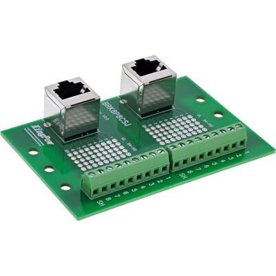 InLine Blocco terminale per guida guida, 2 prese RJ45, verticale, 2 morsetti a vite, adattatore DIN Rail per progetti di rete con uscita cavo verso l'alto, InLine Blocco terminale per guida guida, 2 prese RJ45, verticale, 2 morsetti a vite, adattatore DIN Rail per progetti di rete con uscita cavo verso l'alto,