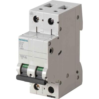 Siemens 5SL4240-7 - Interruttore linea - 400V, 10kA, 2p, C, 40A Siemens 5SL4240-7 - Interruttore linea - 400V, 10kA, 2p, C, 40A