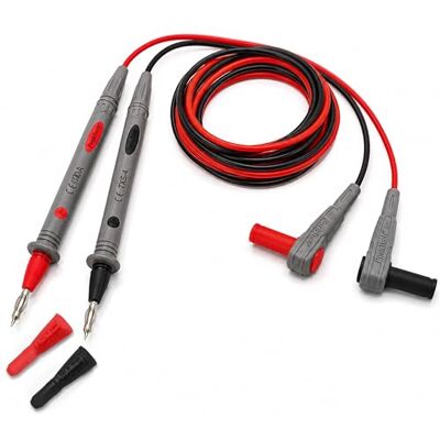 PeakTech Peak Tech 1 Coppia Puntali multimetro Flessibile 120 cm, sicurezza – test kit di cavi, 1000 V AC/DC, 10 a, Cat III/IV, 1 pezzi, TKS 4 PeakTech Peak Tech 1 Coppia Puntali multimetro Flessibile 120 cm, sicurezza – test kit di cavi, 1000 V AC/DC, 10 a, Cat III/IV, 1 pezzi, TKS 4