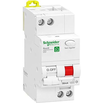 Schneider Electric R9PDCF16 Resi9 Disgiuntore differenziale 1P+N 16A 30mA curva C tipo Fsi Disj Diff XP 1P+N 16A 30mA Fsi Schneider Electric R9PDCF16 Resi9 Disgiuntore differenziale 1P+N 16A 30mA curva C tipo Fsi Disj Diff XP 1P+N 16A 30mA Fsi