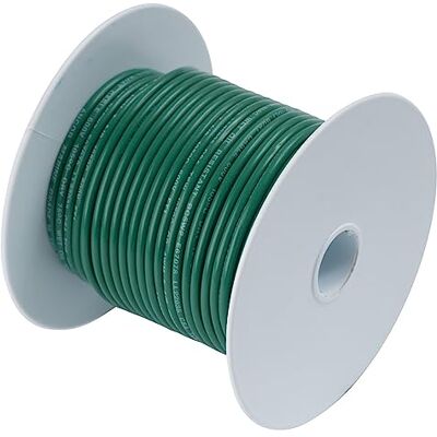 Ancor TINNED Copper Wire 6AWG (13MM²) Green 100FT Ancor TINNED Copper Wire 6AWG (13MM²) Green 100FT