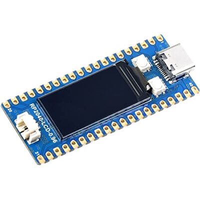 Waveshare RP2040 MCU Board con Header Pin, Integrato 0.96 pollici LCD Display, Incorpora Raspberry Pi RP2040 Chip, Processore Braccio Dual-Core, Supporto MicroPython, C/C++ Waveshare RP2040 MCU Board con Header Pin, Integrato 0.96 pollici LCD Display, Incorpora Raspberry Pi RP2040 Chip, Processore Braccio Dual-Core, Supporto MicroPython, C/C++