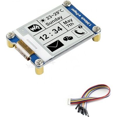 Waveshare 1.54 inch E-Paper Screen Display Module 200x200 3.3v E-Ink Electronic Display with Embedded Controller SPI Interface Support Partial Refresh for Raspberry Pi/Arduino/Nucleo/Jetson Nano Waveshare 1.54 inch E-Paper Screen Display Module 200x200 3.3v E-Ink Electronic Display with Embedded Controller SPI Interface Support Partial Refresh for Raspberry Pi/Arduino/Nucleo/Jetson Nano