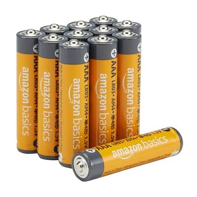 Batterie alcaline ad alte prestazioni Amazon Basics - AAA 12 pezzi Batterie alcaline ad alte prestazioni Amazon Basics - AAA 12 pezzi