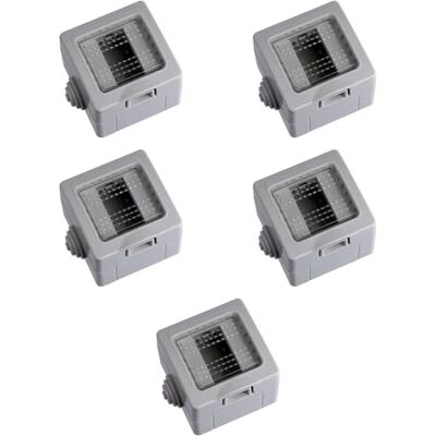 Electron 5 Scatole a montaggio esterno con sportello, 1 Modulo/posto, Compatibile con BTicino Matix, IP55 per esterno, Grigio, Custodia, Contenitore da parete porta frutti, per interruttori/prese, idrobox Electron 5 Scatole a montaggio esterno con sportello, 1 Modulo/posto, Compatibile con BTicino Matix, IP55 per esterno, Grigio, Custodia, Contenitore da parete porta frutti, per interruttori/prese, idrobox