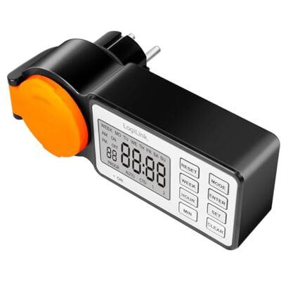 Logilink Timer da esterno con 12 programmi e timer, display da 2,2", classe di protezione IP44, 3600 W Logilink Timer da esterno con 12 programmi e timer, display da 2,2", classe di protezione IP44, 3600 W