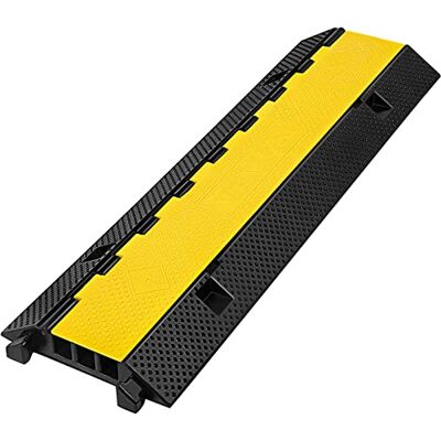 VEVOR 102x29x5,5cm Passacavo Per Pavimento Con 3 Canali in Gomma, Passacavi per Pavimento per la Protezione Elettrici Canalina, Coperchio di Protezione Cavi Antiscivolo, Resistente VEVOR 102x29x5,5cm Passacavo Per Pavimento Con 3 Canali in Gomma, Passacavi per Pavimento per la Protezione Elettrici Canalina, Coperchio di Protezione Cavi Antiscivolo, Resistente