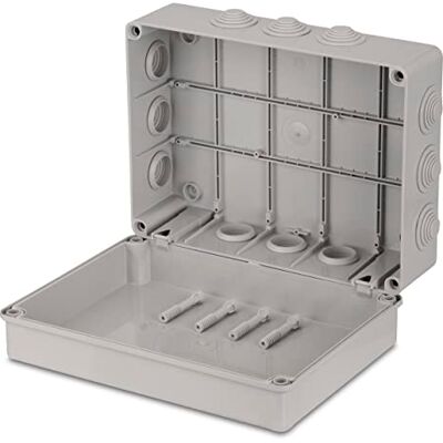 REV Scatola di derivazione, a parete, IP55, 300 x 220 x 120 mm, grigio REV Scatola di derivazione, a parete, IP55, 300 x 220 x 120 mm, grigio