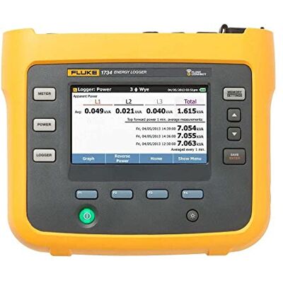 Fluke 1732/EUR Registratore di energia, trifase, 1000V AC, 4 iFlex 1500A AC L=30cm, WiFi Fluke 1732/EUR Registratore di energia, trifase, 1000V AC, 4 iFlex 1500A AC L=30cm, WiFi