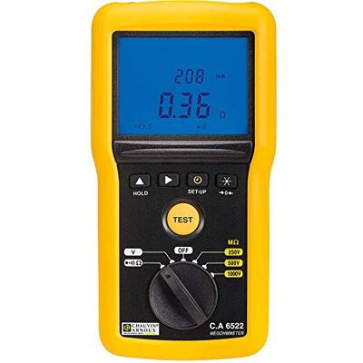 Chauvin Arnoux test Equipment Megohmmeter, digitale, 250 V-500 V-1000 V DC, cat IV Chauvin Arnoux test Equipment Megohmmeter, digitale, 250 V-500 V-1000 V DC, cat IV