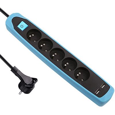 ELECTRALINE - 35617 - 5 prese - 2 USB - Power strip ELECTRALINE - 35617 - 5 prese - 2 USB - Power strip