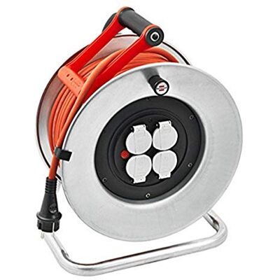Rullo di cavi elettrici Brennenstuhl 40 m - Supporto, Sicurezza bambini, IP44 Rullo di cavi elettrici Brennenstuhl 40 m - Supporto, Sicurezza bambini, IP44