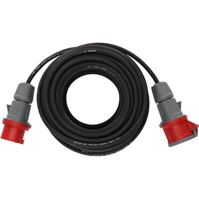 Brennenstuhl Cavo di prolunga CEE IP44 (cavo da 30 m, H07RN-F 5G1,5, 5 poli con spina CEE e frizione, per esterni IP44, Made in Germany, nero Brennenstuhl Cavo di prolunga CEE IP44 (cavo da 30 m, H07RN-F 5G1,5, 5 poli con spina CEE e frizione, per esterni IP44, Made in Germany, nero