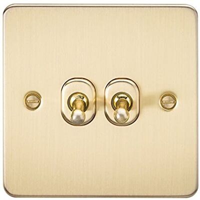 ML Accessories FPAV2TOGBB Interruttore a 2 vie - Ottone Spazzolato - Interruttore ML Accessories FPAV2TOGBB Interruttore a 2 vie - Ottone Spazzolato - Interruttore