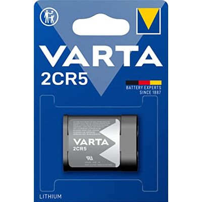 Varta 48157 2 CR 5 (6203) batteria al litio 6 V per fotocamera digitale, fotocamera istantanea, flash, Torcia, strumenti medici di precisione o allarme Varta 48157 2 CR 5 (6203) batteria al litio 6 V per fotocamera digitale, fotocamera istantanea, flash, Torcia, strumenti medici di precisione o allarme