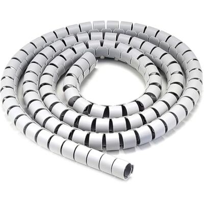 Techly 108774 Guaina Raccoglicavi Diametro 20mm a Spirale 30m Grigio Grigio Chiaro Techly 108774 Guaina Raccoglicavi Diametro 20mm a Spirale 30m Grigio Grigio Chiaro