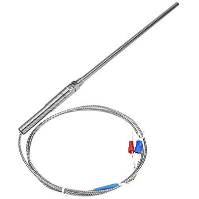 Walfront Termocoppia Tipo K 150mm Sonda Temperatura 0-400°C Cavo Acciaio Inox M8 Filettatura Sensore Regolatore (1M) Walfront Termocoppia Tipo K 150mm Sonda Temperatura 0-400°C Cavo Acciaio Inox M8 Filettatura Sensore Regolatore (1M)