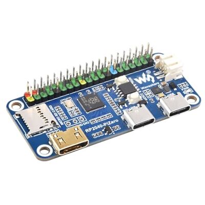 Waveshare RP2040-PiZero Scheda Microcontrollore Basata sul Raspberry Pi RP2040 Chip, Integrata Interfaccia DVI, Slot per schede TF e Porta PIO-USB, Compatibile con Raspberry Pi 40PIN GPIO Header Waveshare RP2040-PiZero Scheda Microcontrollore Basata sul Raspberry Pi RP2040 Chip, Integrata Interfaccia DVI, Slot per schede TF e Porta PIO-USB, Compatibile con Raspberry Pi 40PIN GPIO Header